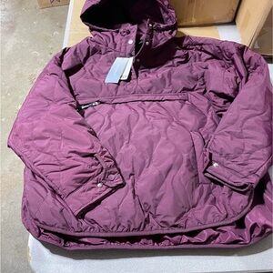 Plum Hooded Anorak